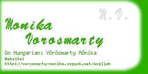 monika vorosmarty business card